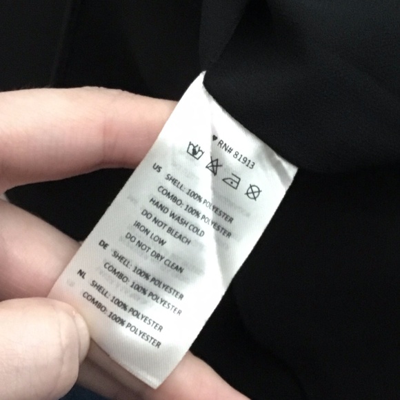 Cooper & Ella Little Black Dress with Back Ruffle Detail - New - Picture 10 of 11